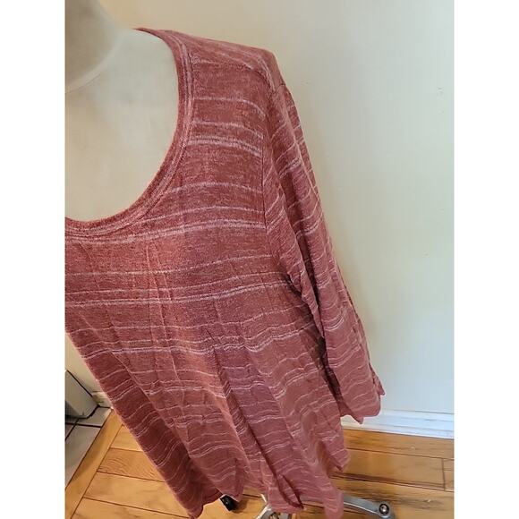 Women's Green Envelope Super Soft Pink Lightweight Sweater Size 3X - Picture 4 of 8